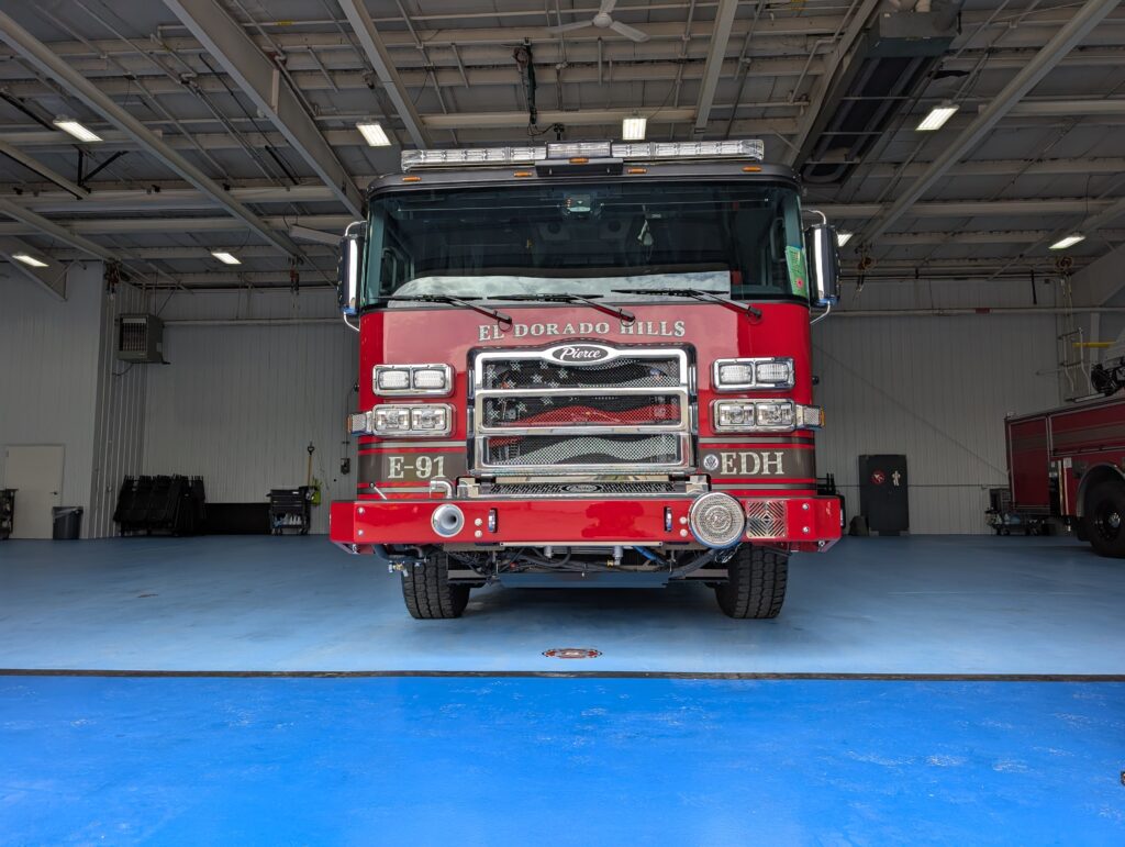 Pierce Blue Floor with Fire Truck